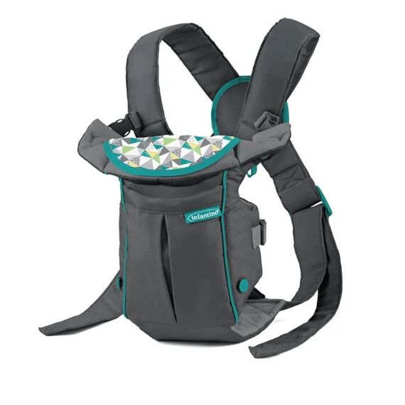 Infantino Μάρσιπος Swift Classic Carrier with Pocket Grey B-300105 - Μάρσιποι στο Oneirokosmos