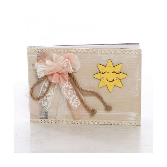 Βιβλίο Ευχών με θέμα Ήλιος ΒΕ-1003-115 - Ευχολόγιο Βάπτισης στο Oneirokosmos