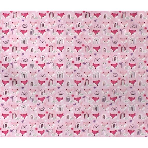 Dimcol Πάνα Αγκαλιάς Χασέ Cotton 100% 80x80 εκ.  Fox Pink 525 - Πάνες-Λαβέτες-Σελτέδες στο Oneirokosmos