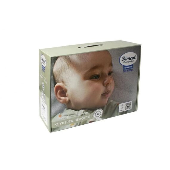 Dimcol Kουβέρτα Κούνιας Βελουτέ Ανάγλυφη Sweet Bear 12  Baby Pink 110x140 100% Polyester - Κουβέρτες στο Oneirokosmos