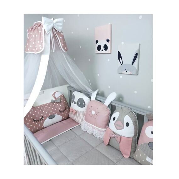 Baby Star Σετ  Προίκα Κούνιας 3 Τεμαχίων Tiny Friends Σάπιο Μήλο 7745ΣΜ - Σετ Προίκας Μωρού στο Oneirokosmos