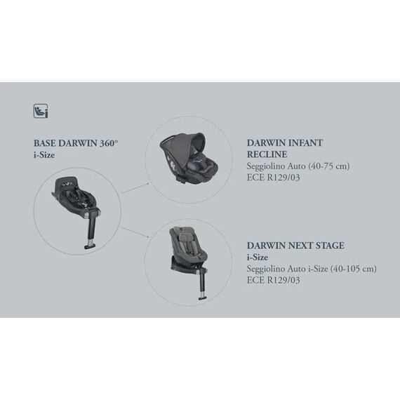 Inglesina Βάση Isofix  Darwin  360° i-size AV04Q0000 - Αξεσουάρ Καθίσματος Αυτοκινήτου στο Oneirokosmos