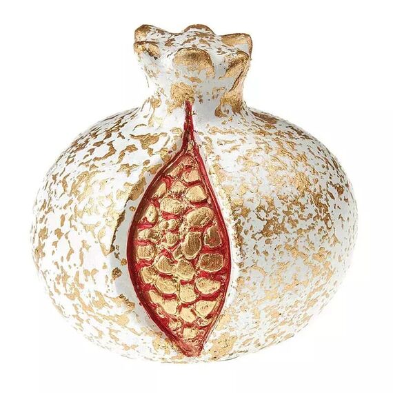 Μπομπονιέρα Γάμου Κεραμικό Ρόδι Χρυσό Κόκκινο Κ660 - Μπομπονιέρες στο Oneirokosmos