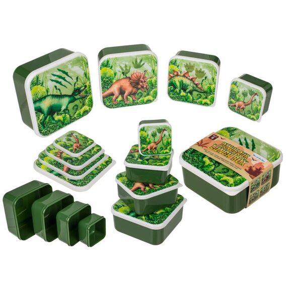 Zmart Imports Σετ Φαγητοδοχείο Πλαστικό Δεινόσαυρος 4 τεμ. - Σετ Φαγητού, Μπολάκια, Πιατάκια Φαγητού στο Oneirokosmos