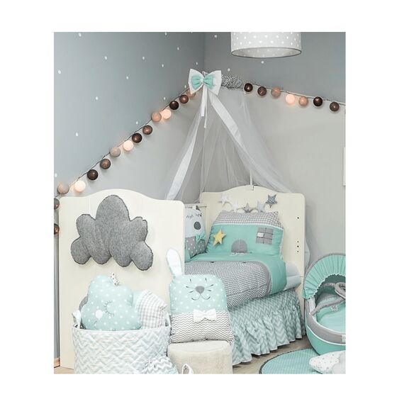 Baby Star Σετ  Προίκας Κρεβατιού 3 Τεμαχίων Sugar Family Βεραμάν 7742B - Σετ Προίκας Μωρού στο Oneirokosmos