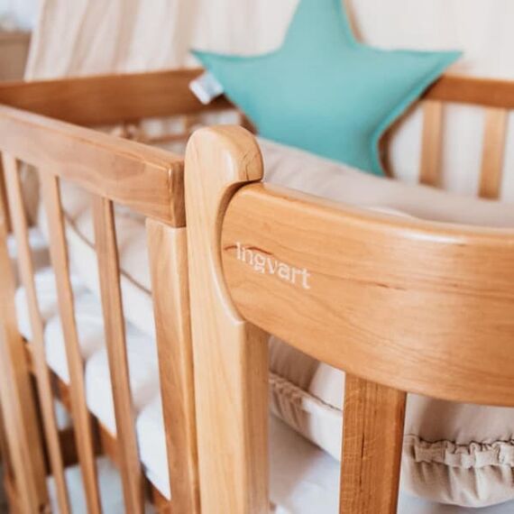 IngVart Βρεφική Κούνια Anti-Reflux Nika Φυσικό Ξύλο για Στρώμα 60Χ94cm - Βρεφικά Κρεβάτια Μετατρεπόμενα σε Προεφηβικά στο Oneirokosmos
