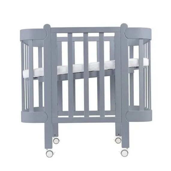IngVart Βρεφική Κούνια Anti-Reflux Nika Γκρι για Στρώμα 60Χ94cm - Βρεφικά Κρεβάτια Μετατρεπόμενα σε Προεφηβικά στο Oneirokosmos