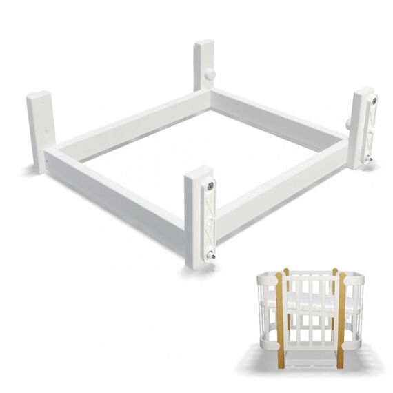 IngVart Βρεφική Κούνια Anti-Reflux Nika Λευκό για Στρώμα 60Χ94cm - Βρεφικά Κρεβάτια Μετατρεπόμενα σε Προεφηβικά στο Oneirokosmos