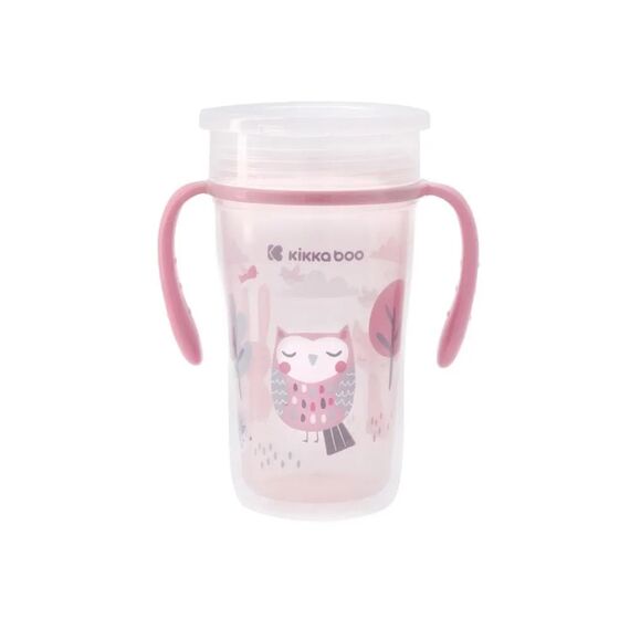 Kikka Boo Εκπαιδευτικό Ποτηράκι 360° με Λαβές Owl 31302030050 - Ποτηράκια 12μηνών + στο Oneirokosmos