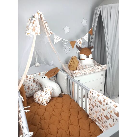 Baby Star Σετ  Προίκας Κρεβατιού 3 Τεμαχίων Forest Friends 7751 - Σετ Προίκας Μωρού στο Oneirokosmos