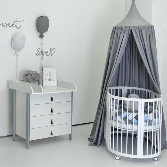 IngVart Βρεφική Συρταριέρα με Αποσπώμενη Αλλαξιέρα Scandi White/Grey - Σιφονιέρες - Αλλαξιέρες στο Oneirokosmos