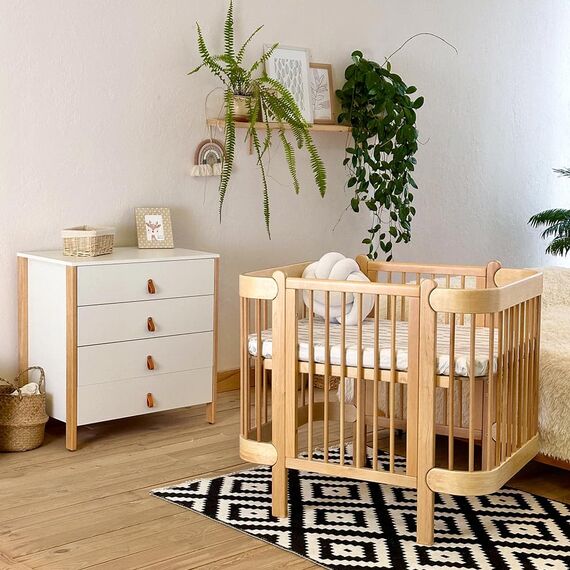 IngVart Βρεφική Συρταριέρα με Αποσπώμενη Αλλαξιέρα Scandi White/Beige - Σιφονιέρες - Αλλαξιέρες στο Oneirokosmos