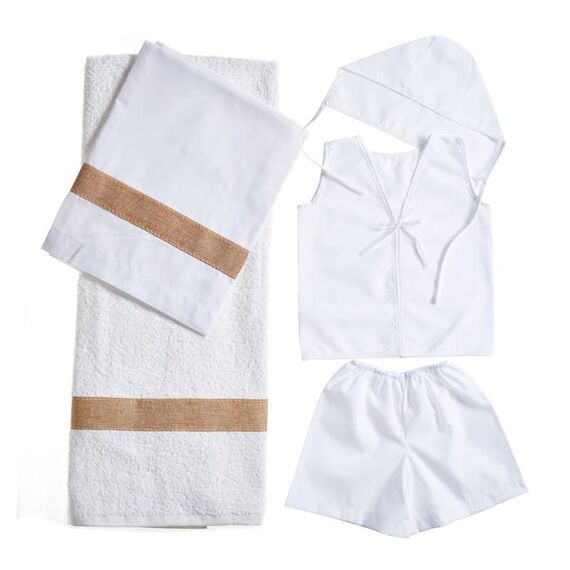 Nuovavita Σετ Βαπτιστικά Λαδόπανα Λ165 Λευκό 5 τεμ. - Λαδόπανα για Αγόρι στο Oneirokosmos