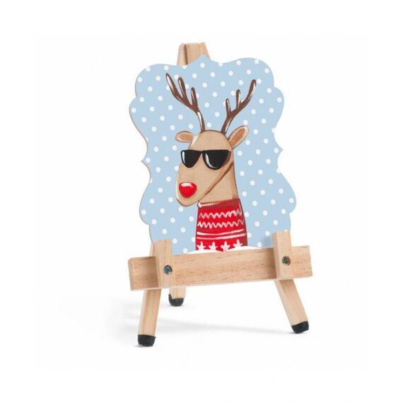 Μπομπονιέρα Βάπτισης Καδράκι σε Καβαλέτο Τάρανδος  Ρ2020/Κ-Δ - Μπομπονιέρες στο Oneirokosmos