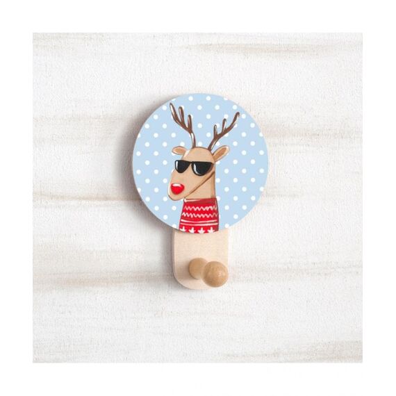 Μπομπονιέρα Βάπτισης Ξύλινη Κρεμάστρα Τοίχου Τάρανδος ΣΚ2020-Δ - Μπομπονιέρες στο Oneirokosmos