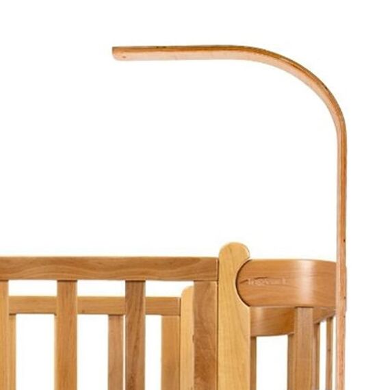 IngVart Ξύλινη Βάση για Κουνουπιέρα Κούνιας NIKA σε Φυσικό Ξύλο - Στήριγμα Κουνουπιέρας στο Oneirokosmos