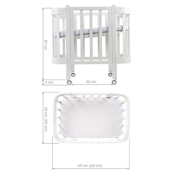 IngVart Βρεφική Κούνια Anti-Reflux Nika Φυσικό Ξύλο για Στρώμα 60Χ94cm - Βρεφικά Κρεβάτια Μετατρεπόμενα σε Προεφηβικά στο Oneirokosmos