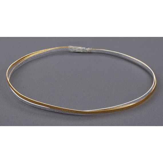 Nuovavita Στέφανα Γάμου σε Χρυσή και Ασημί Απόχρωση 7247 - Αξεσουάρ Γάμου στο Oneirokosmos