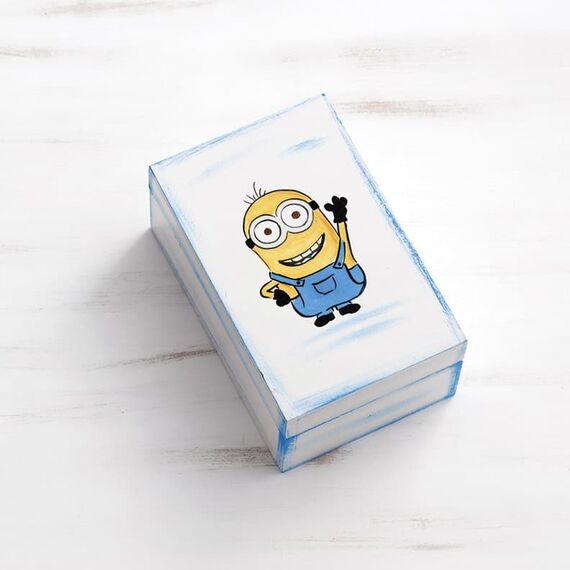 Κουτί Μαρτυρικών με θέμα Minions ΖΚΛ303 - Αξεσουάρ Βάπτισης στο Oneirokosmos