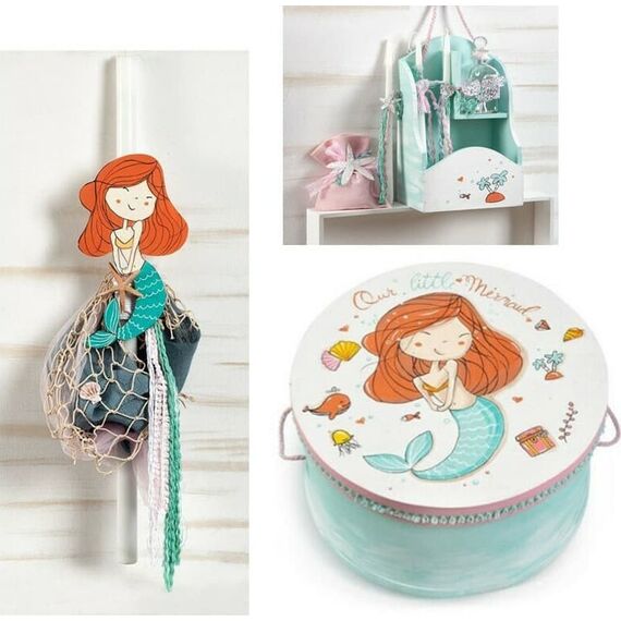 Σετ Βάπτισης Η Μικρή μας Γοργόνα ΖΚ944 - Για Κορίτσι στο Oneirokosmos