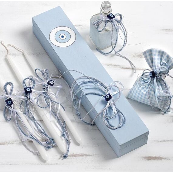 Σετ Βάπτισης με Θέμα το Ματάκι Σιελ ΖΚ425 - Για Αγόρι στο Oneirokosmos