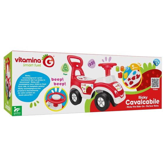 Globo Mίνι Όχημα Κίνησης με Παιχνίδι Παζλ  Red 8014966055617 - Δώρα στο Oneirokosmos