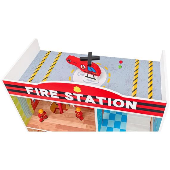 Globo Τριώροφος Ξύλινος Πυροσβεστικός Σταθμός 8014966399605 - Δώρα στο Oneirokosmos