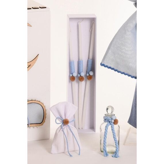 Il SorrisoΣετ Βάπτισης Φάλαινα και Φεγγάρι - Για Αγόρι στο Oneirokosmos