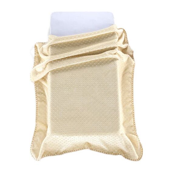 Morven Κουβέρτα Βελουτέ Αγκαλιάς Bubbles J61 80×110  Beige - Δώρα στο Oneirokosmos