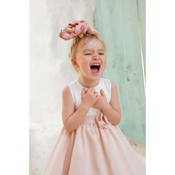 Bambolino:Rosa Βαπτιστικό ρούχο για κορίτσι 1311 - Ρούχα Βάπτισης για Κορίτσι στο Oneirokosmos