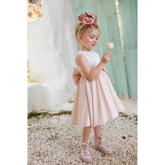 Bambolino:Rosa Βαπτιστικό ρούχο για κορίτσι 1311 - Ρούχα Βάπτισης για Κορίτσι στο Oneirokosmos