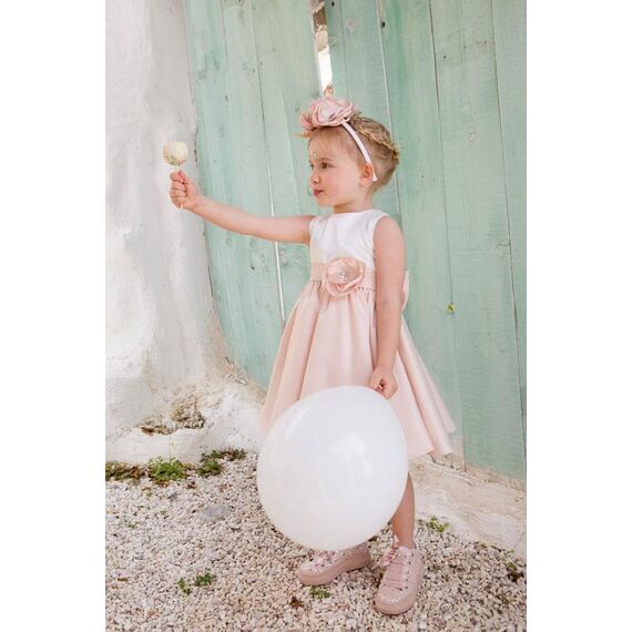 Bambolino:Rosa Βαπτιστικό ρούχο για κορίτσι 1311 - Ρούχα Βάπτισης για Κορίτσι στο Oneirokosmos