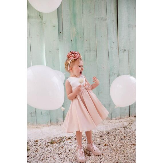 Bambolino:Rosa Βαπτιστικό ρούχο για κορίτσι 1311 - Ρούχα Βάπτισης για Κορίτσι στο Oneirokosmos