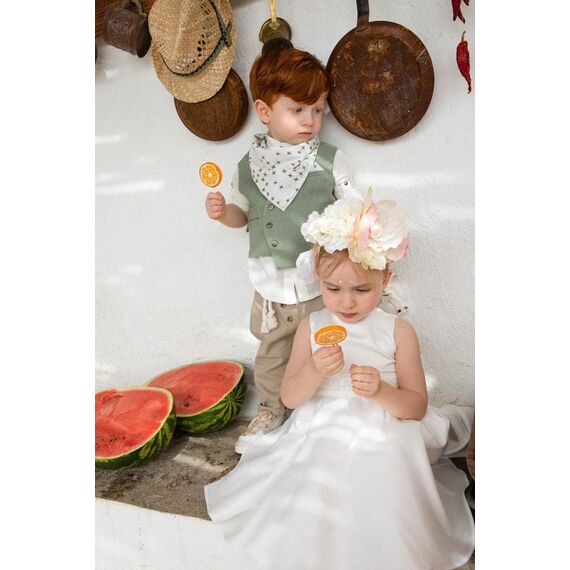 Bambolino:Kalliopi Βαπτιστικό ρούχο για κορίτσι 1319 - Ρούχα Βάπτισης για Κορίτσι στο Oneirokosmos