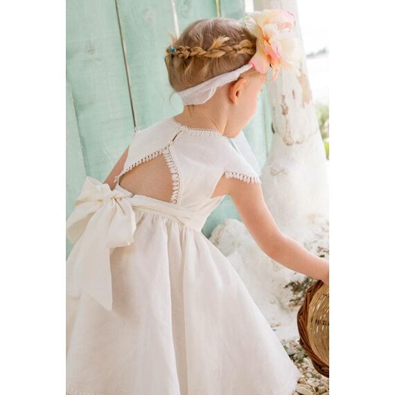 Bambolino:Morgan Βαπτιστικό ρούχο για κορίτσι 1325 - Ρούχα Βάπτισης για Κορίτσι στο Oneirokosmos