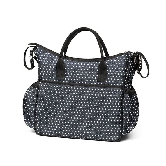 Babyono Τσάντα αλλαξιέρα "So City!"  BLACK-WHITE BN1423/07 - Τσάντες - Αλλαξιέρες στο Oneirokosmos