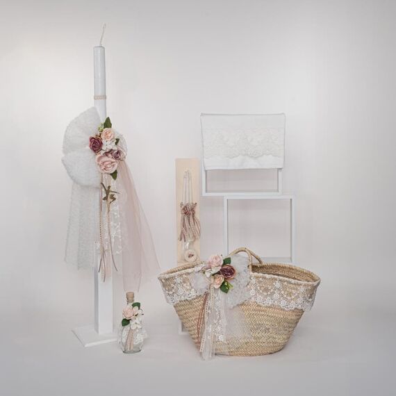 Loukia Χειροποίητο Σετ Βάπτισης  Μπαλαρίνα για Κορίτσι VAP501L - Για Κορίτσι στο Oneirokosmos