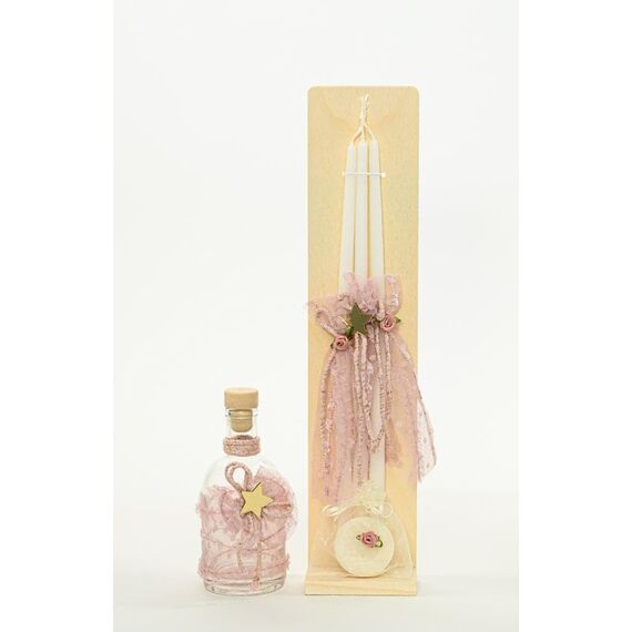 Loukia Χειροποίητο Σετ Βάπτισης  Αστέρι για Κορίτσι VAP506L - Για Κορίτσι στο Oneirokosmos