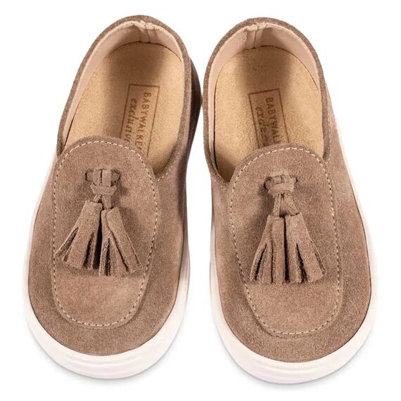 Babywalker Μονόχρωμο Loafer EXC5276 Πούρο - Βαπτιστικό Παπούτσι για Αγόρι στο Oneirokosmos