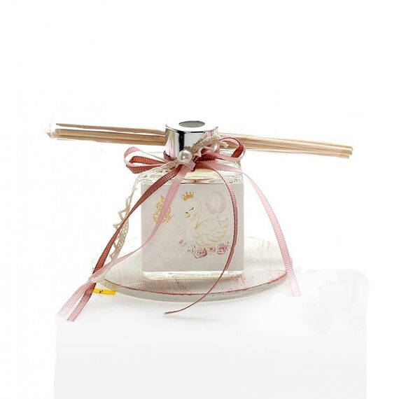 Μπομπονιέρα Βάπτισης Αρωματικό Χώρου Κύκνος ΑΡΒ406 - Για Κορίτσι στο Oneirokosmos