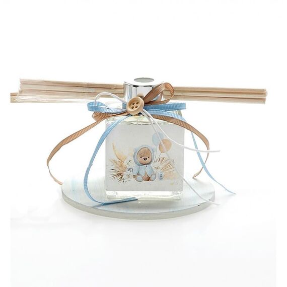 Μπομπονιέρα Βάπτισης Αρωματικό Χώρου Αρκουδάκι ΑΡΒ417 - Για Αγόρι στο Oneirokosmos