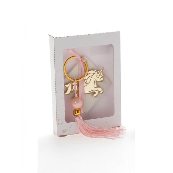 Μπομπονιέρα Χάρτινο Κουτάκι με Αρωματική Βάση και Χρυσό Πλέξιγκλας Μονόκερος Κ-8 - Για Κορίτσι στο Oneirokosmos