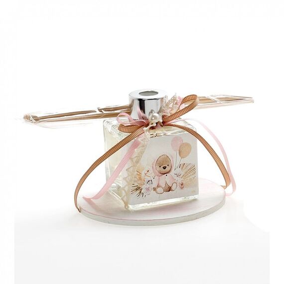 Μπομπονιέρα Βάπτισης Αρωματικό Χώρου Αρκουδάκι ΑΡΒ416 - Για Κορίτσι στο Oneirokosmos