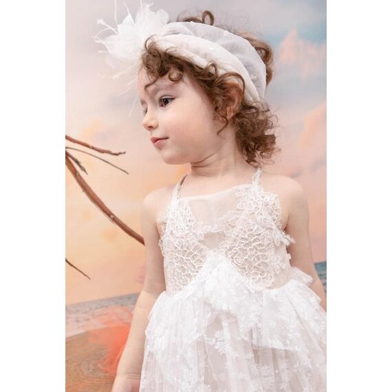 Bambolino:Annamaria Βαπτιστικό ρούχο για κορίτσι 1338 - Ρούχα Βάπτισης για Κορίτσι στο Oneirokosmos