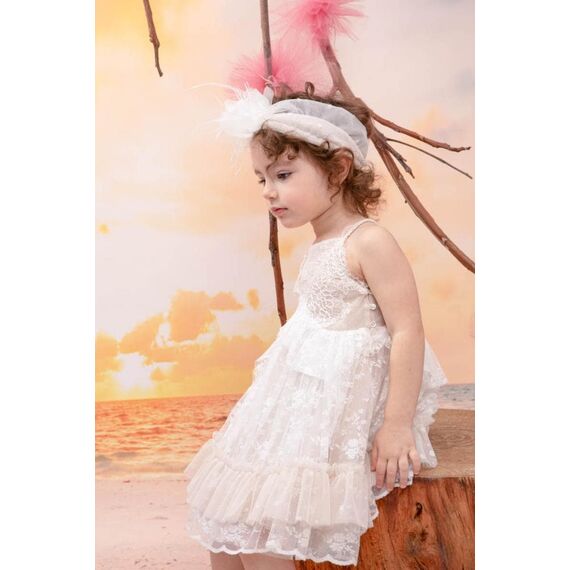 Bambolino:Annamaria Βαπτιστικό ρούχο για κορίτσι 1338 - Ρούχα Βάπτισης για Κορίτσι στο Oneirokosmos