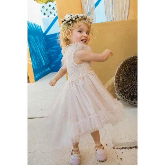 Bambolino:Artemis Βαπτιστικό ρούχο για κορίτσι 1355 - Ρούχα Βάπτισης για Κορίτσι στο Oneirokosmos