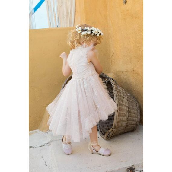 Bambolino:Artemis Βαπτιστικό ρούχο για κορίτσι 1355 - Ρούχα Βάπτισης για Κορίτσι στο Oneirokosmos