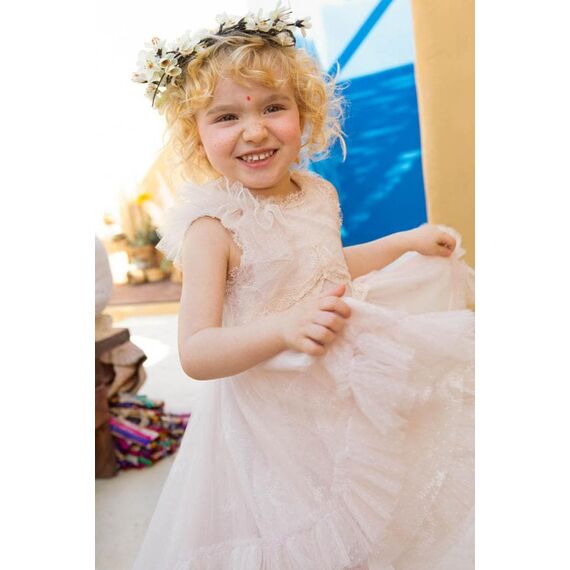 Bambolino:Artemis Βαπτιστικό ρούχο για κορίτσι 1355 - Ρούχα Βάπτισης για Κορίτσι στο Oneirokosmos