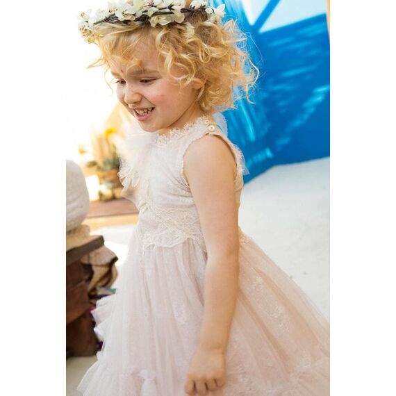 Bambolino:Artemis Βαπτιστικό ρούχο για κορίτσι 1355 - Ρούχα Βάπτισης για Κορίτσι στο Oneirokosmos