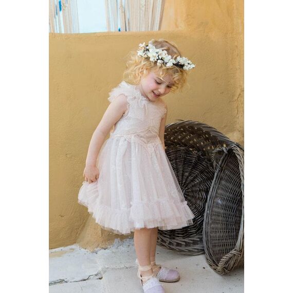 Bambolino:Artemis Βαπτιστικό ρούχο για κορίτσι 1355 - Ρούχα Βάπτισης για Κορίτσι στο Oneirokosmos